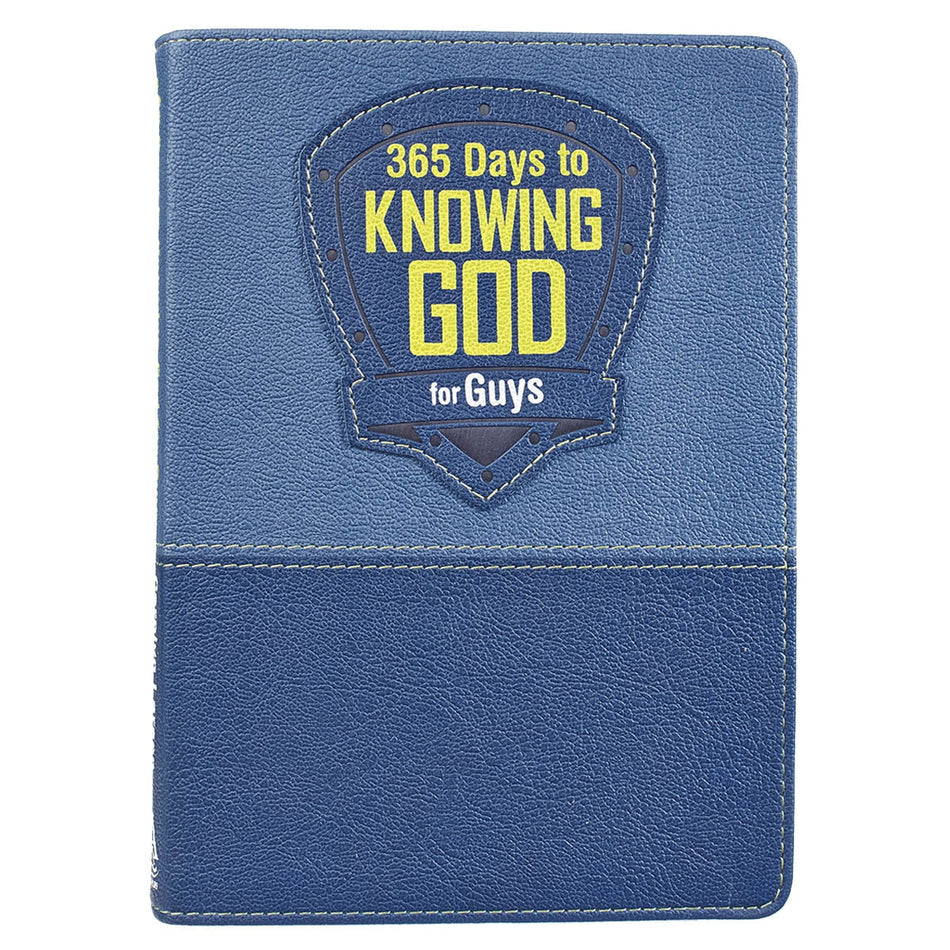 365 Days to Knowing God for Guys Devotional - Faux Leather Edition by Christian Art Gifts