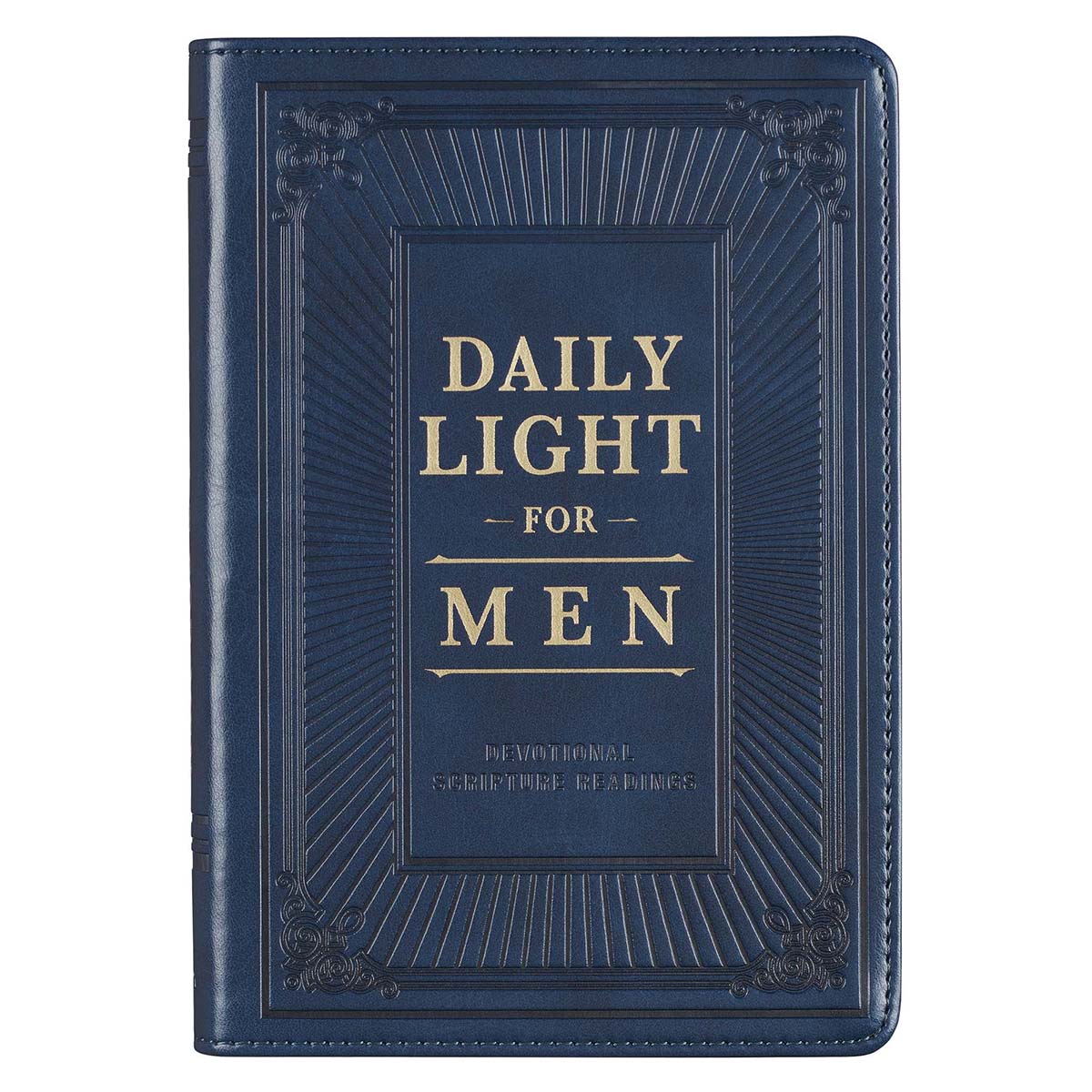 Daily Light for Men Blue Faux Leather Devotional by Christian Art Gifts