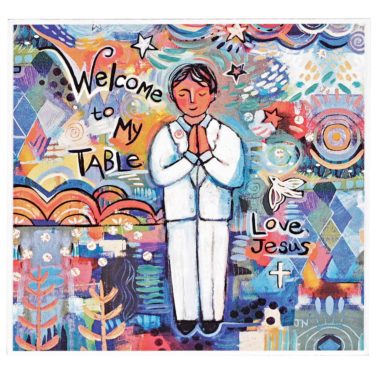 Tabletop Plaque 2Sided 1st Communion Boy by Dicksons, product view 3