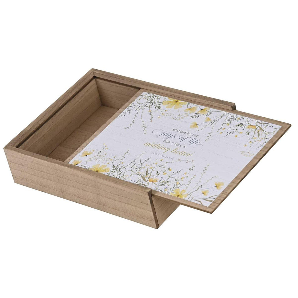 Inspirational Christian Keepsake Memory Box With Sliding Lid 9.5 x 11.75 Inch by Dicksons, product view 2