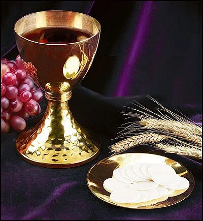 Chalice w/Paten w/Casted Node by Sudbury Brass™, product view 2