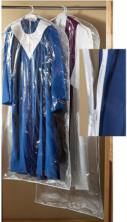 Large Deluxe Clear Vinyl Vestment Bag