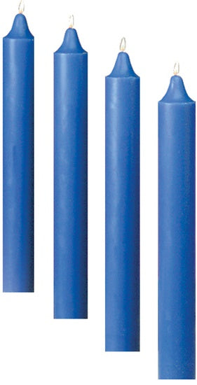 Emkay 17" x 1-1/2" 51% Beeswax Advent Church Candle Set - 4 Blue