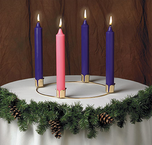 Advent Wreath Candle Set with 1-1/2" Candles