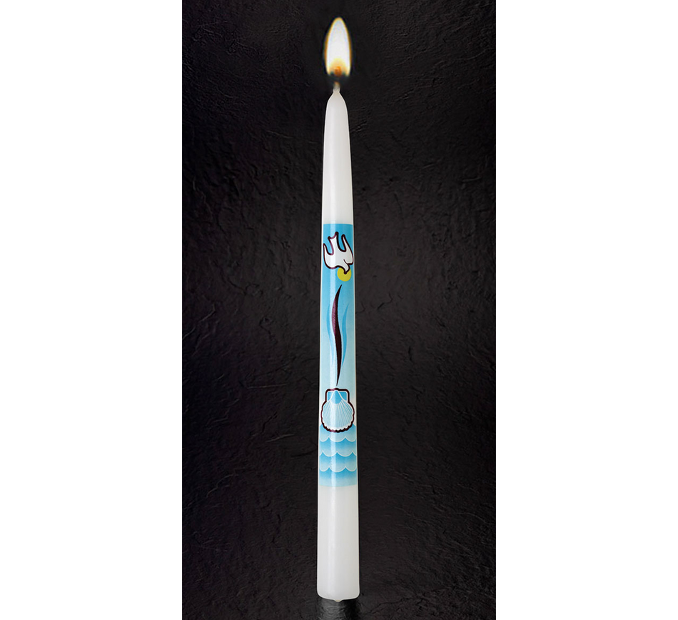 Emkay "I Baptize Thee" Baptismal Candle - Each