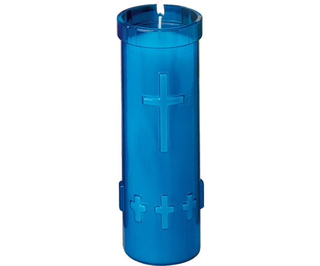 3-Day Devotional Candle with Blue Container - Case of 48