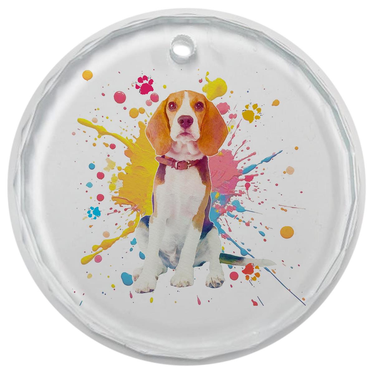 3.5" Glass Ornament Beagle Hound Dog by Dicksons