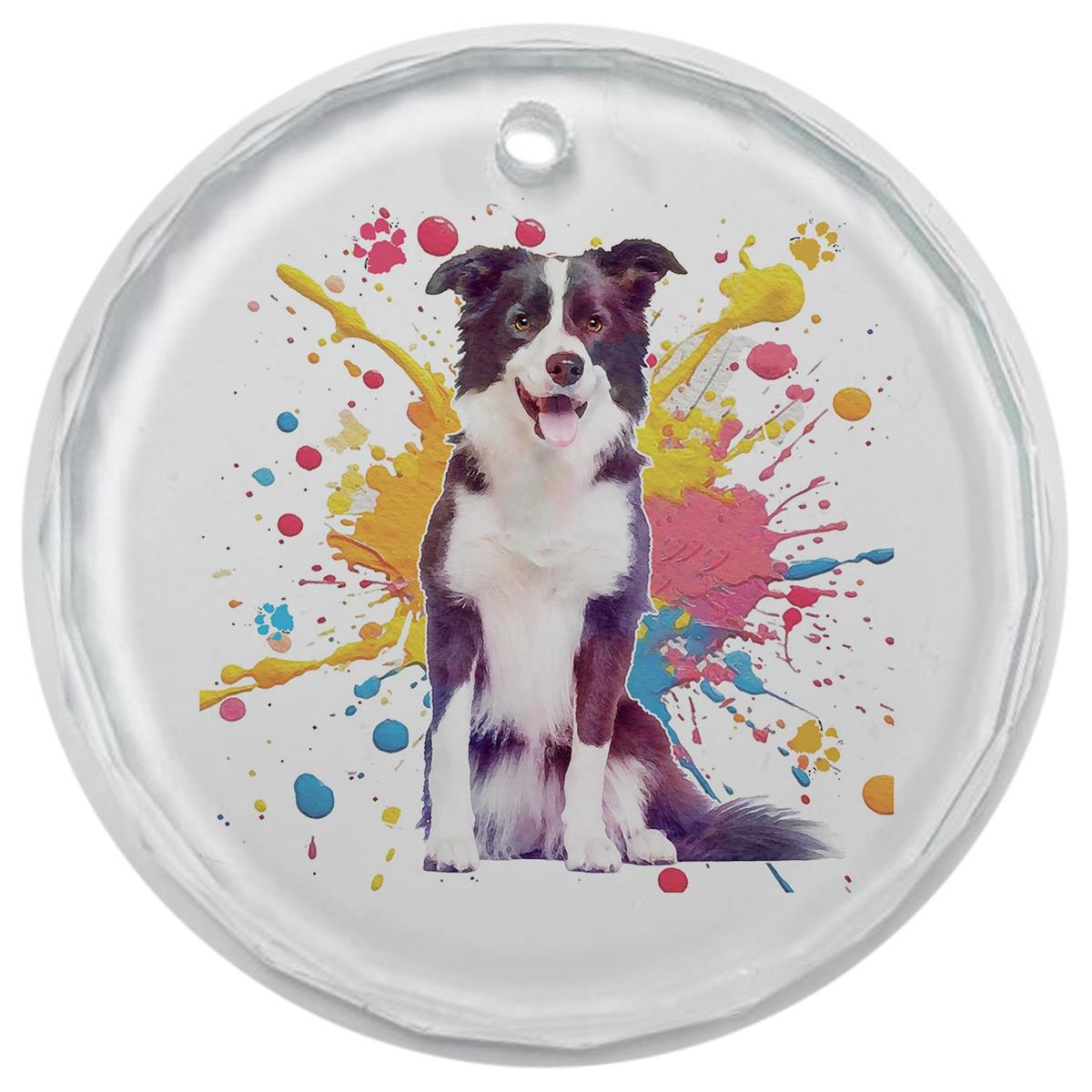 3.5" Glass Ornament Bordie Collie Dog by Dicksons
