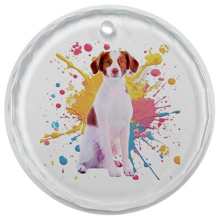 3.5" Glass Ornament Brittany Spaniel by Dicksons