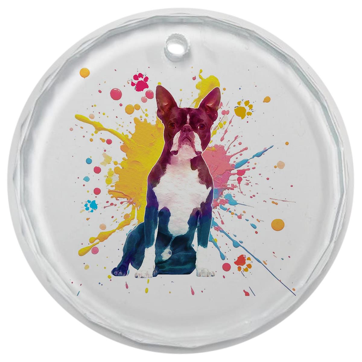 3.5" Glass Ornament Boston Terrier by Dicksons
