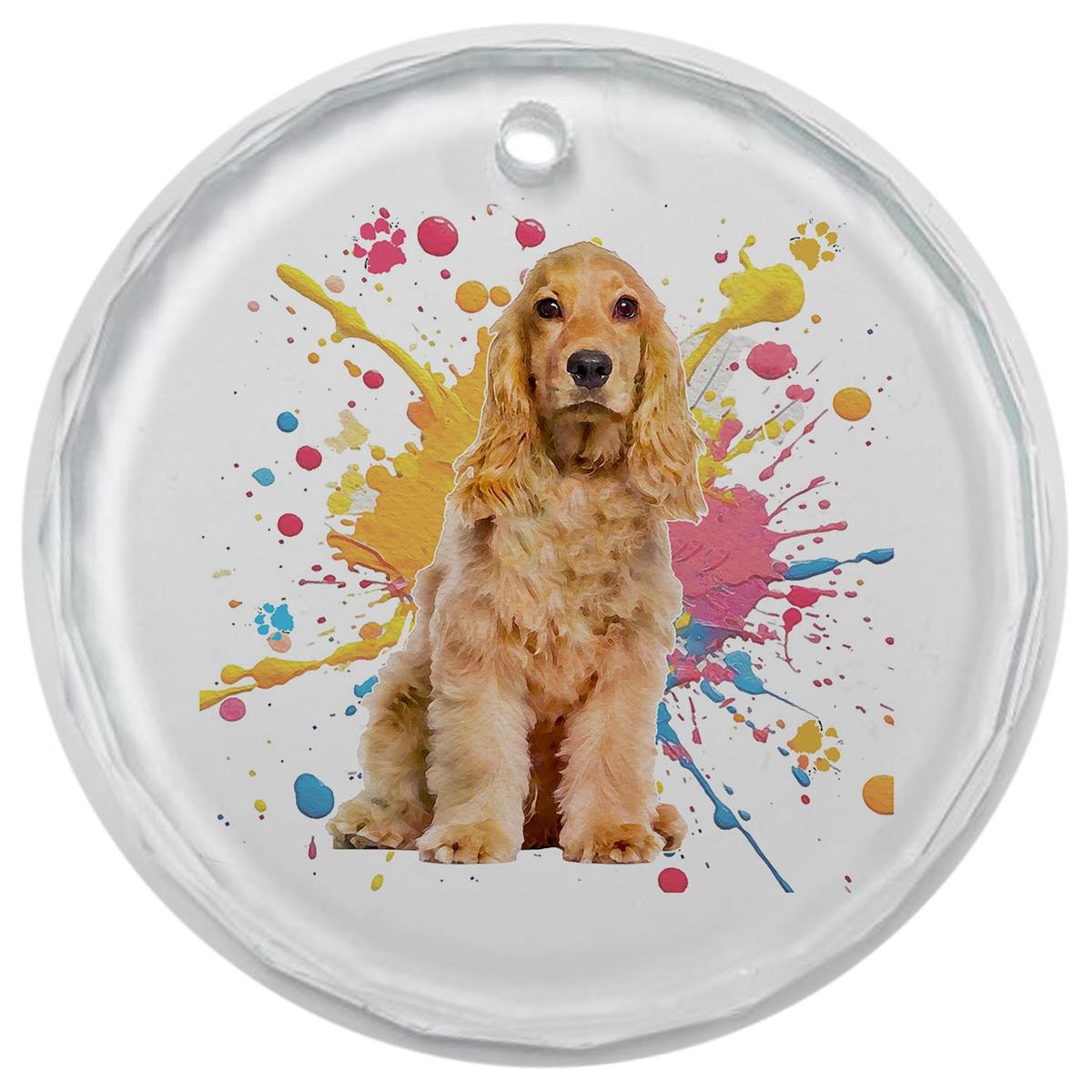 3.5" Glass Ornament Cocker Spaniel by Dicksons