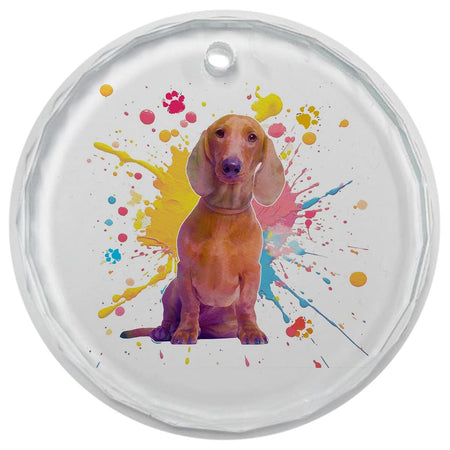 3.5" Glass Ornament Dachsund by Dicksons
