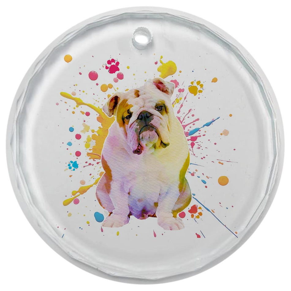 3.5" Glass Ornament English Bulldog by Dicksons