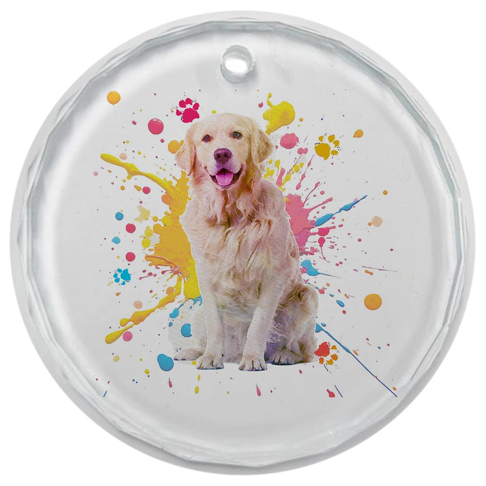 3.5" Glass Ornament Golden Retriever by Dicksons