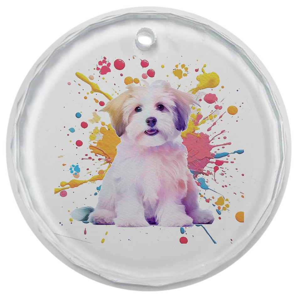 3.5" Glass Ornament Havanese by Dicksons