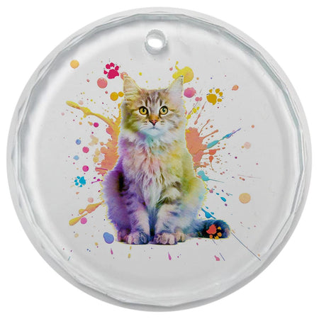 3.5" Glass Ornament Maine Coon Cat by Dicksons