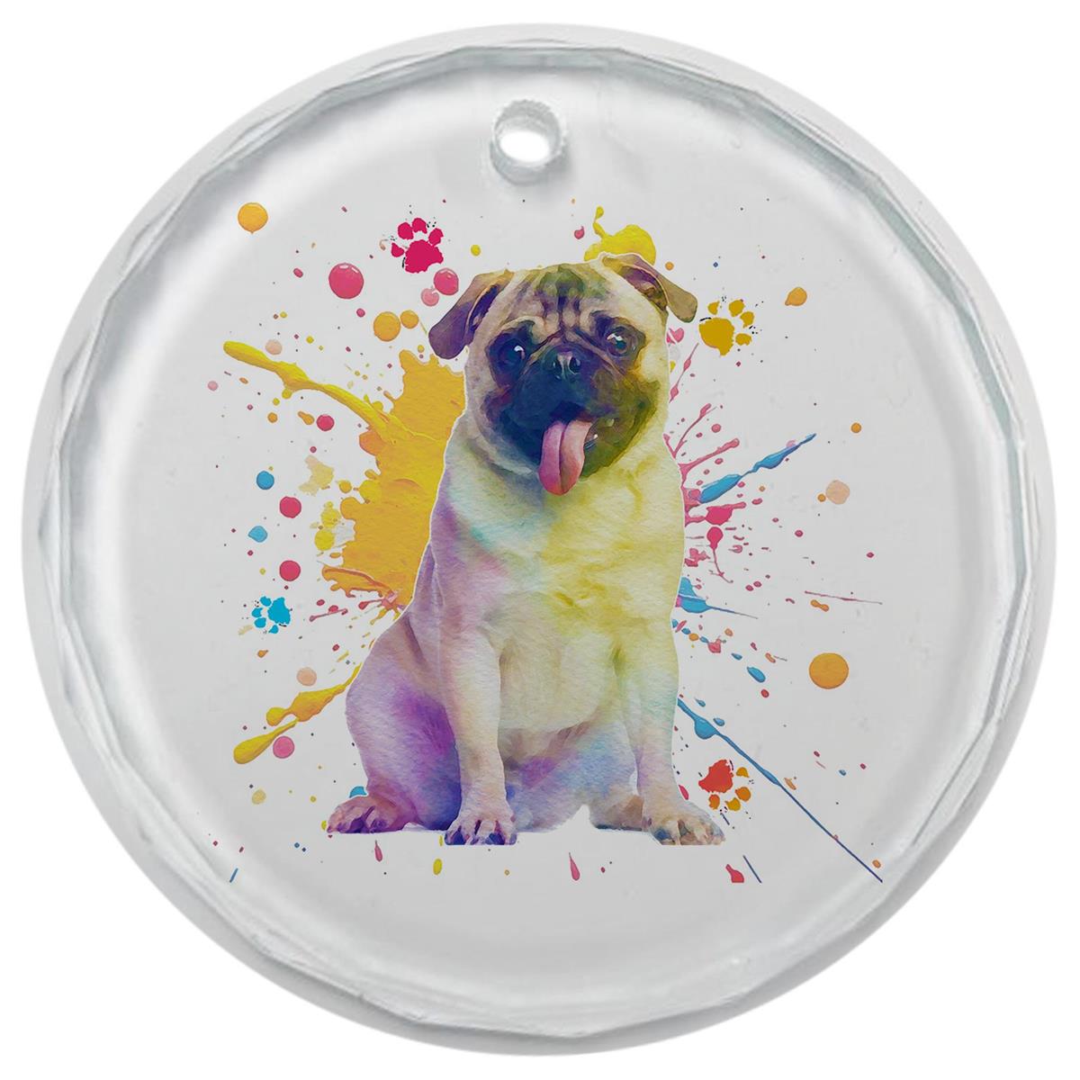 3.5" Glass Ornament Pug by Dicksons