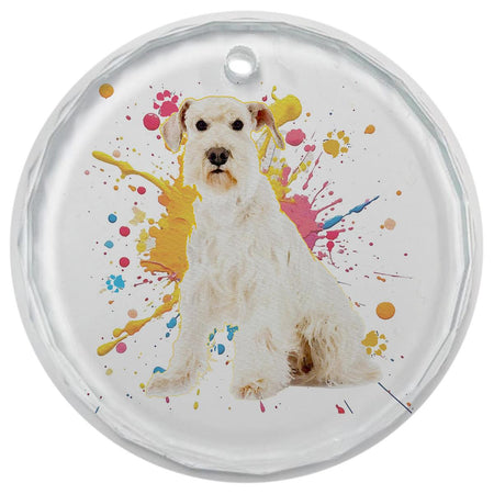 3.5" Glass Ornament Schnauzer by Dicksons