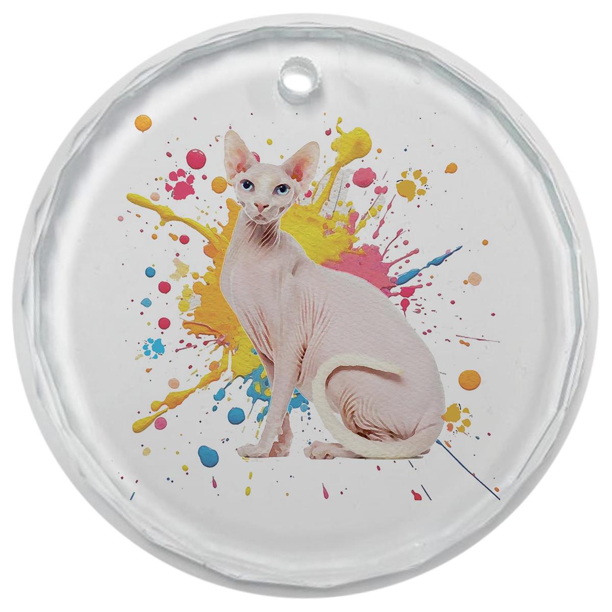3.5" Glass Ornament Sphynx Cat by Dicksons