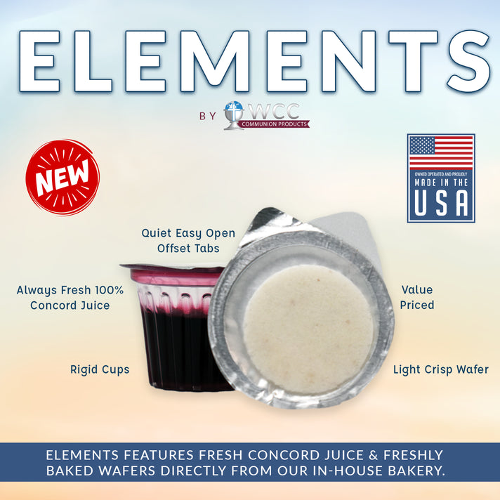 Elements Prefilled Concord Juice and Whole Wheat Wafer - 100 units