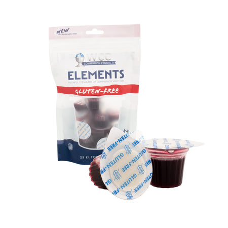 BAGGED Elements Cup - Juice/Gluten-free Wafer - (25 Units) by WCC
