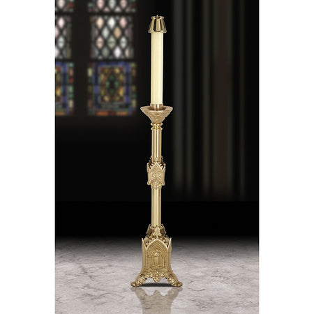 Sudbury Brass Trinity Series Brass 24" Tall Altar Candlestick by Christian Brands, product view 2