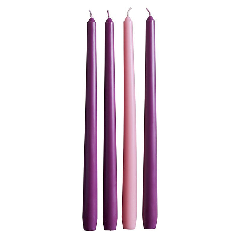 Advent Taper Candle - Set of 4 - 6" H