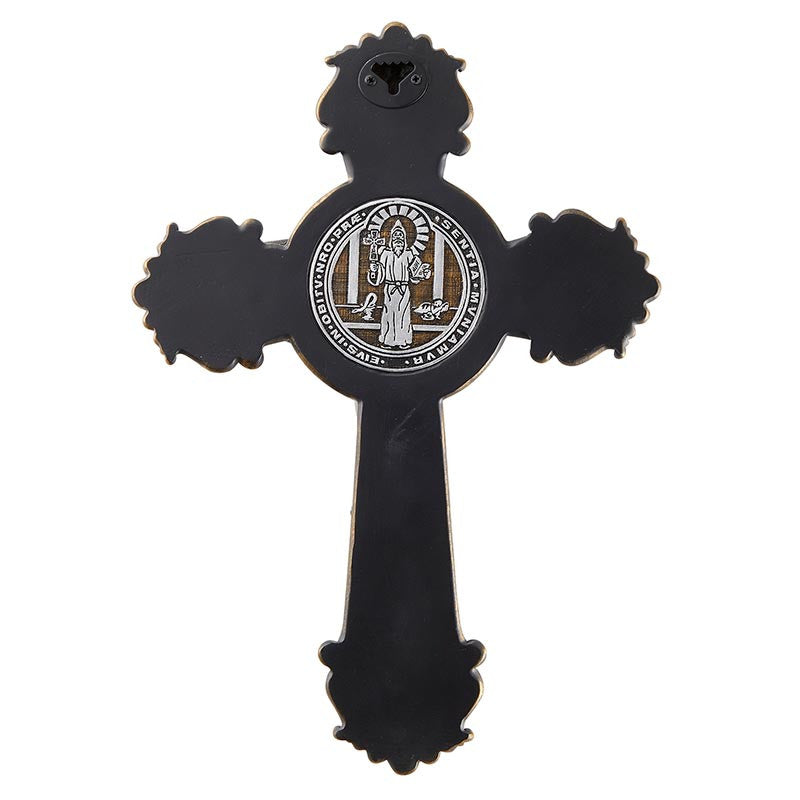 Two-Tone Saint Benedict Ornate Crucifix