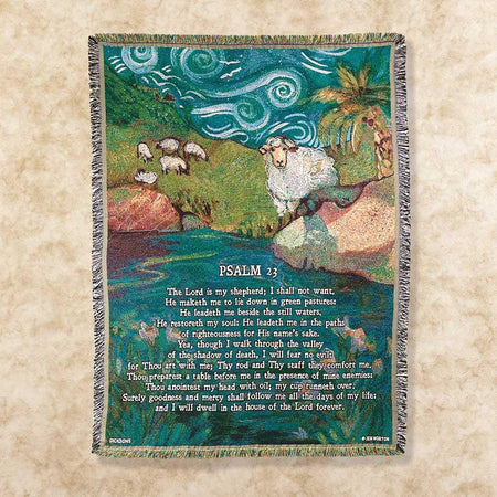 Tapestry Throw The Lord Is My Shepherd by Dicksons, product view 2