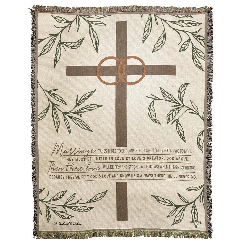 Tapestry Throw Mariraqge Takes Three by Dicksons