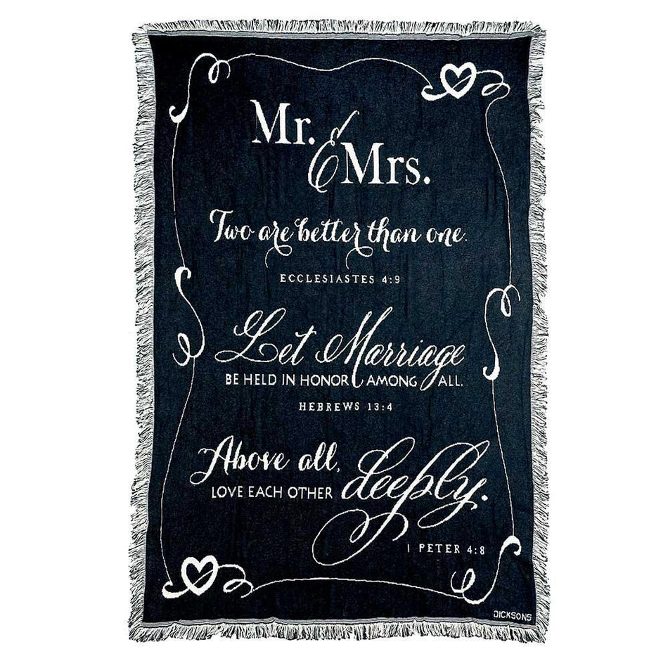 Anniversary Tapestry Throw Blanket by Dicksons