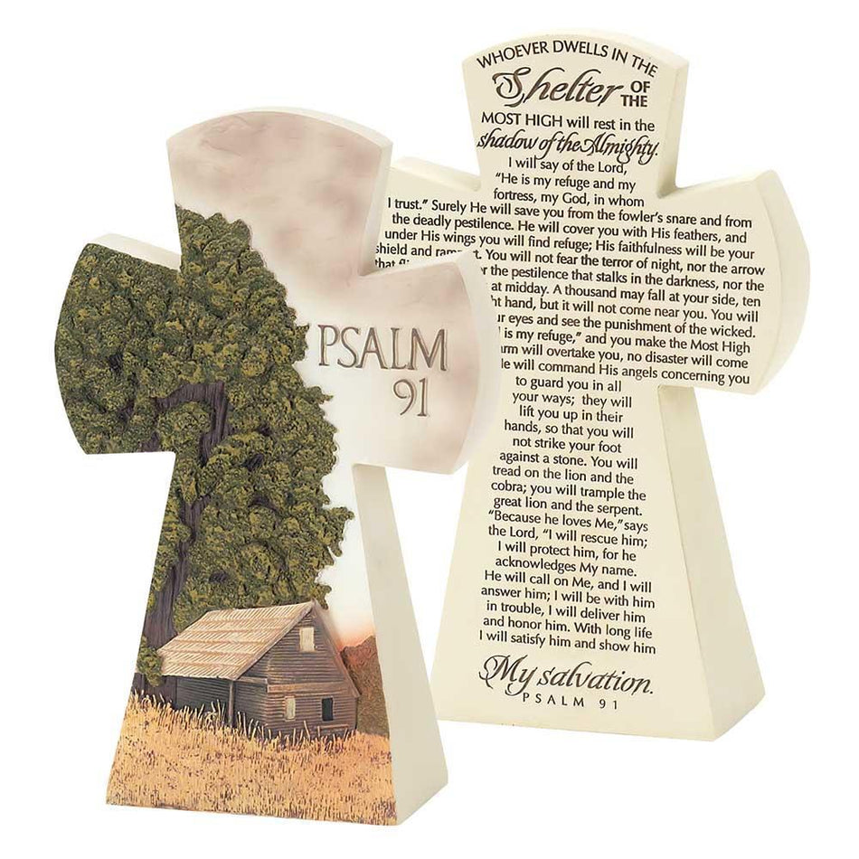 Psalm 91 Cross Figurine by Dicksons