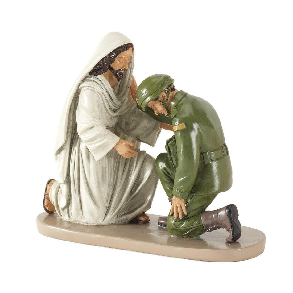 Figurine Jesus and Soldier by Dicksons