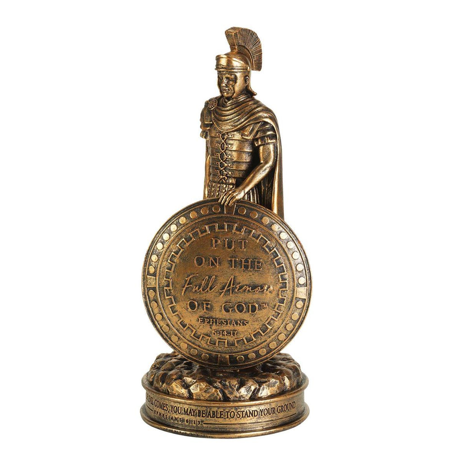 Full Armor of God Antiqued Bronze 12 inch Resin Tabletop Figurine by Dicksons, product view 2