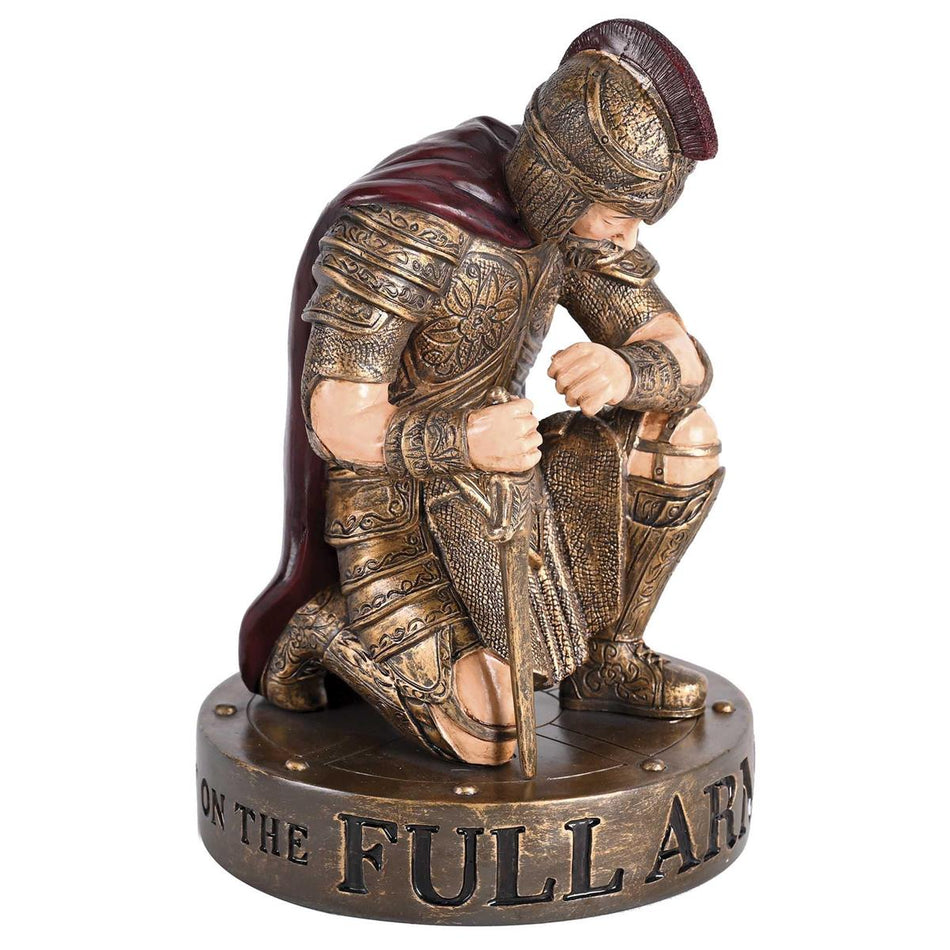 Decorative Christian Tabletop Figurine 4.25 x 7 Inch Resin Kneeling Warrior by Dicksons