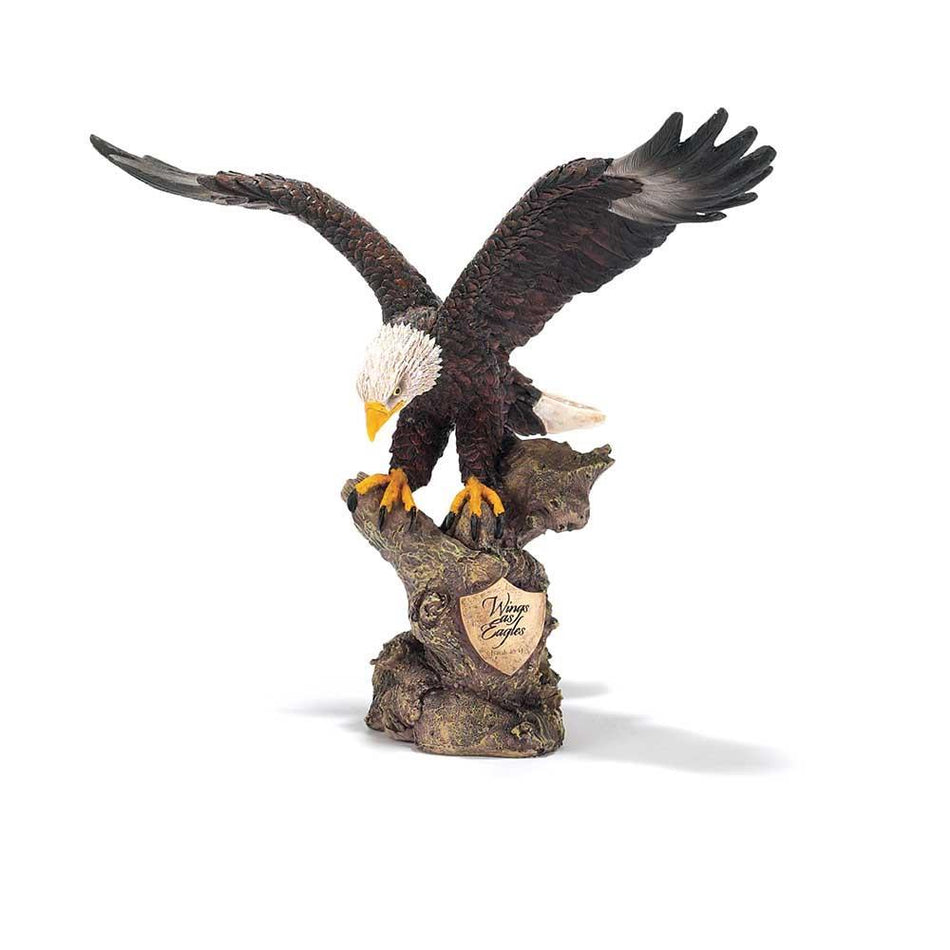 Wings as Eagles Golden Shield Isaiah 40:31 Decorative 8 inch Bronze Finish by Dicksons