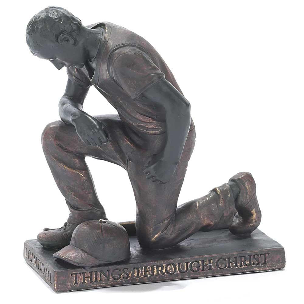 Figurine Baseball I Can Do All Things Resin 5 by Dicksons