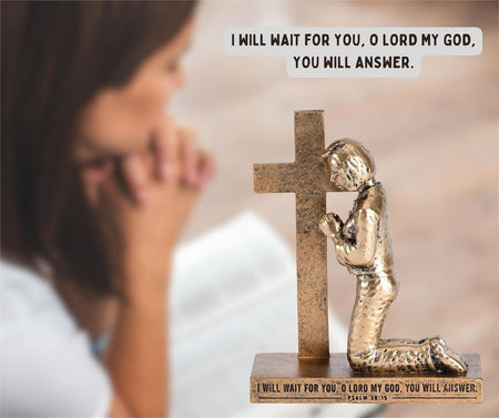 Called To Pray Cross Praying Woman 8H by Dicksons, product view 5