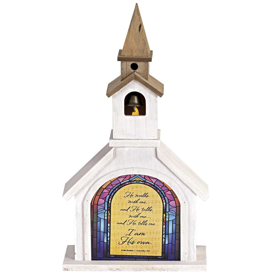 Church Figurine In The Garden 14.5H by Dicksons