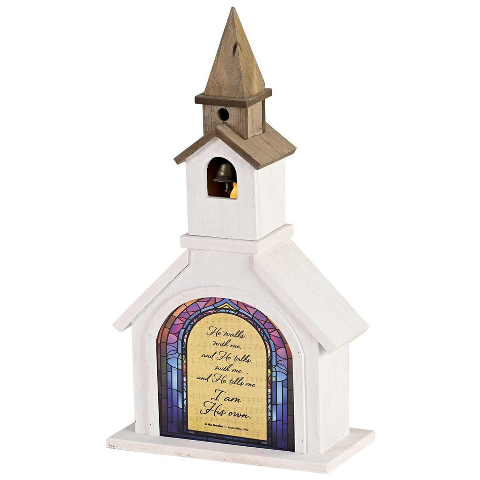 Church Figurine In The Garden 14.5H by Dicksons, product view 2
