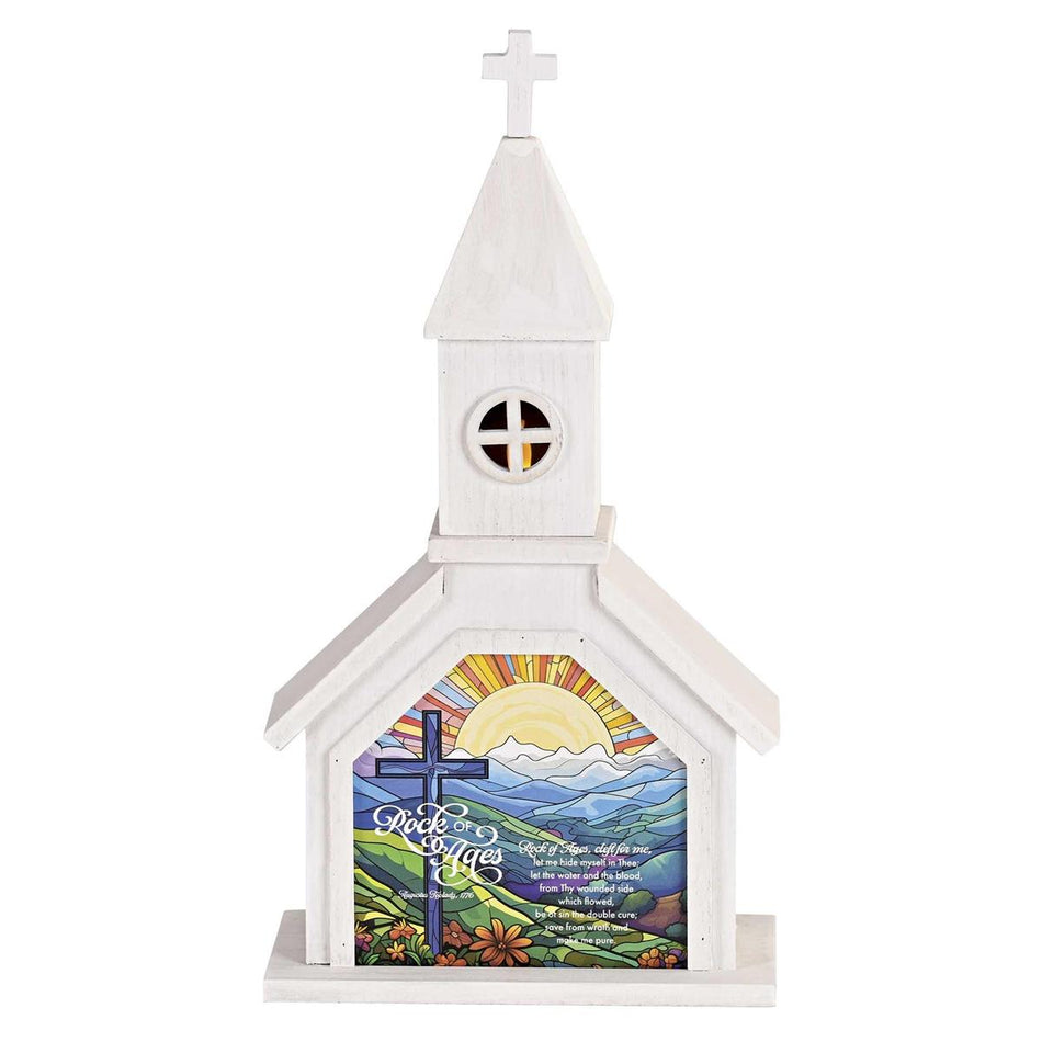 Church Figurine Rock Of Ages 14.5H by Dicksons