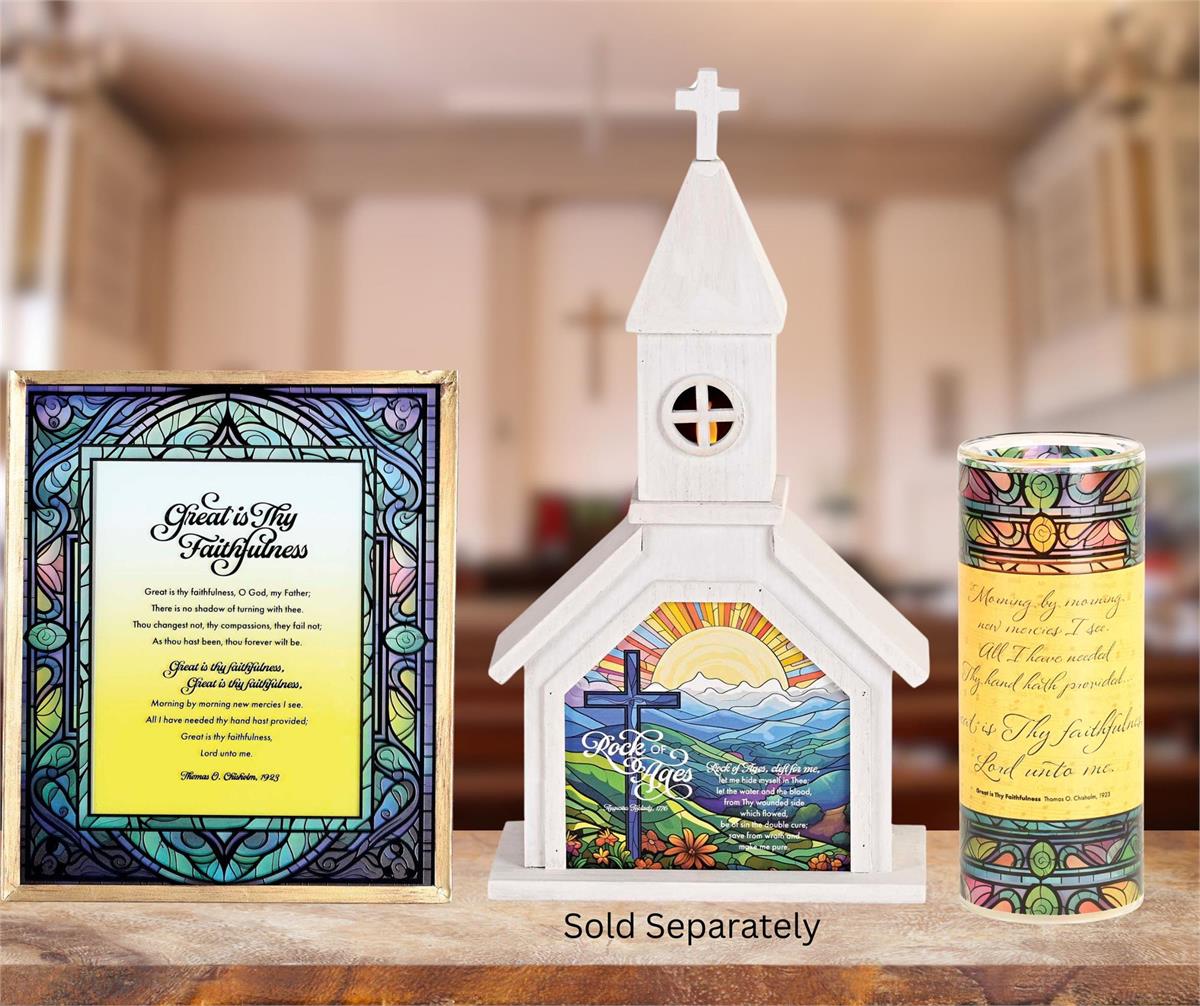 Church Figurine Rock Of Ages 14.5H by Dicksons, product view 4