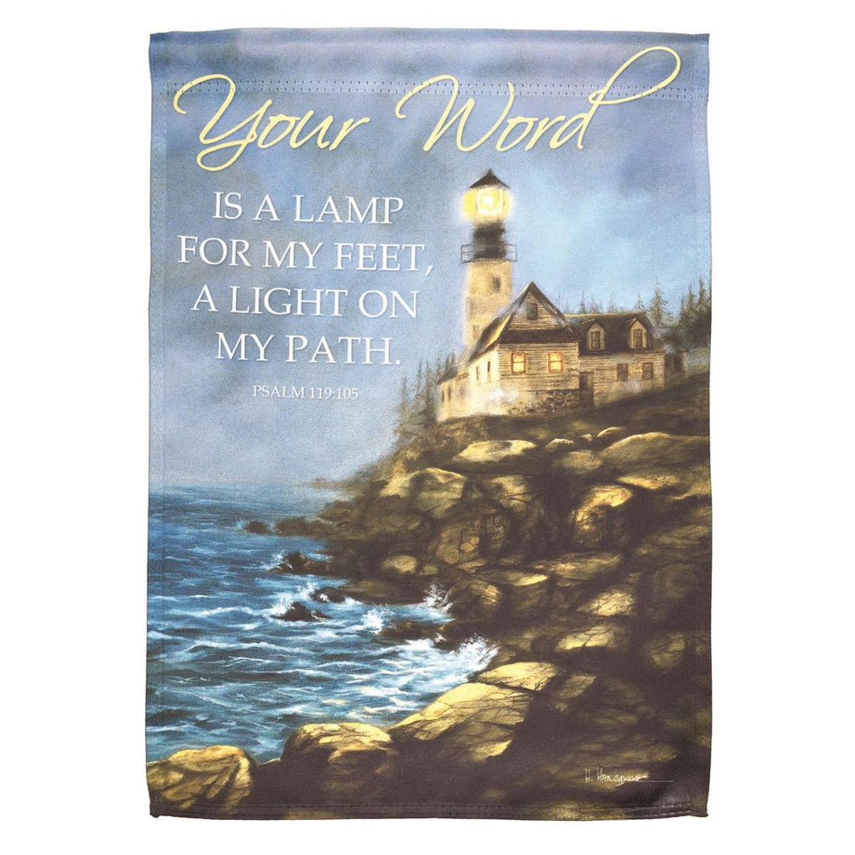 Flag Lighthouse Your Word 13x18 by Dicksons