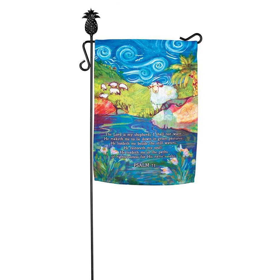Flag Psalm 23 With Sheep Polyester 13x18 by Dicksons, product view 2