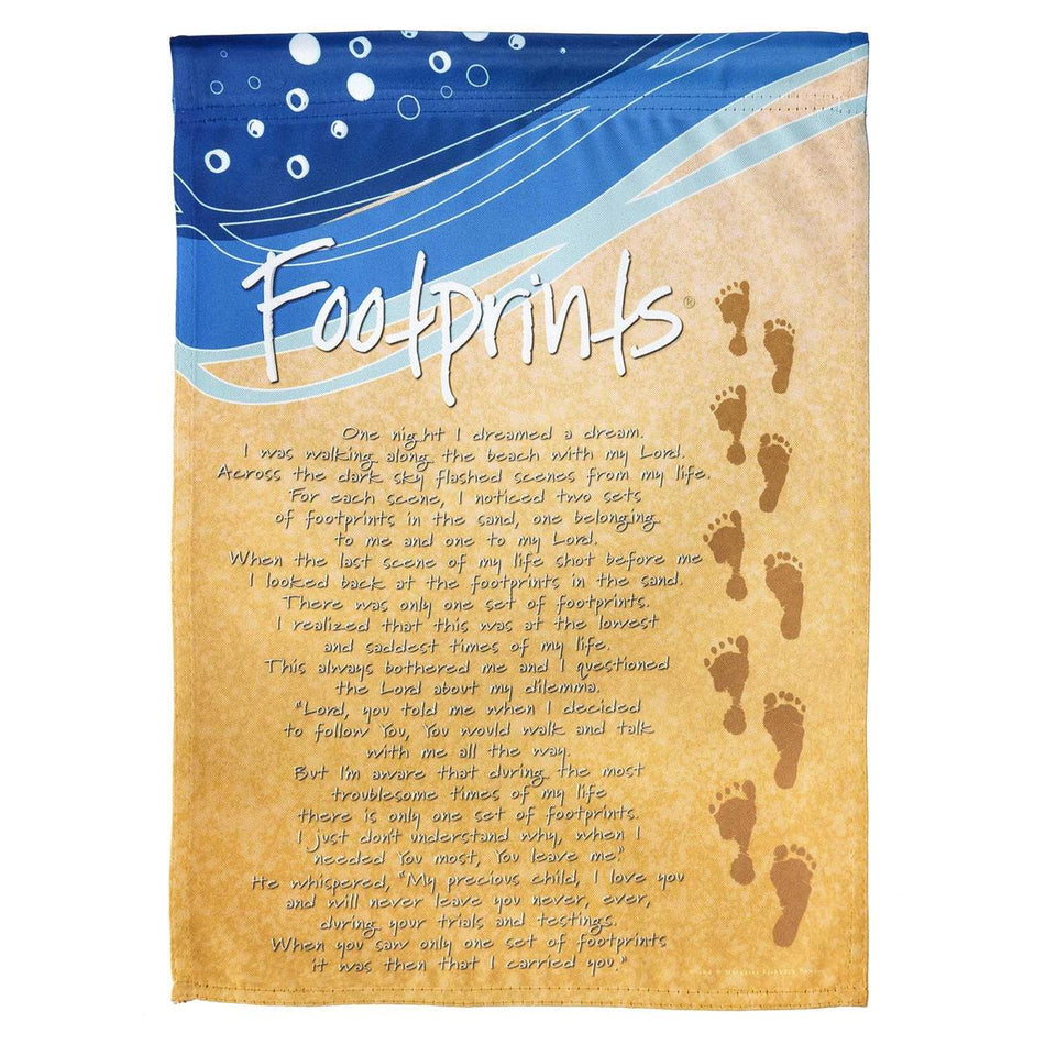 Flag Footprints Polyester 13x18 by Dicksons