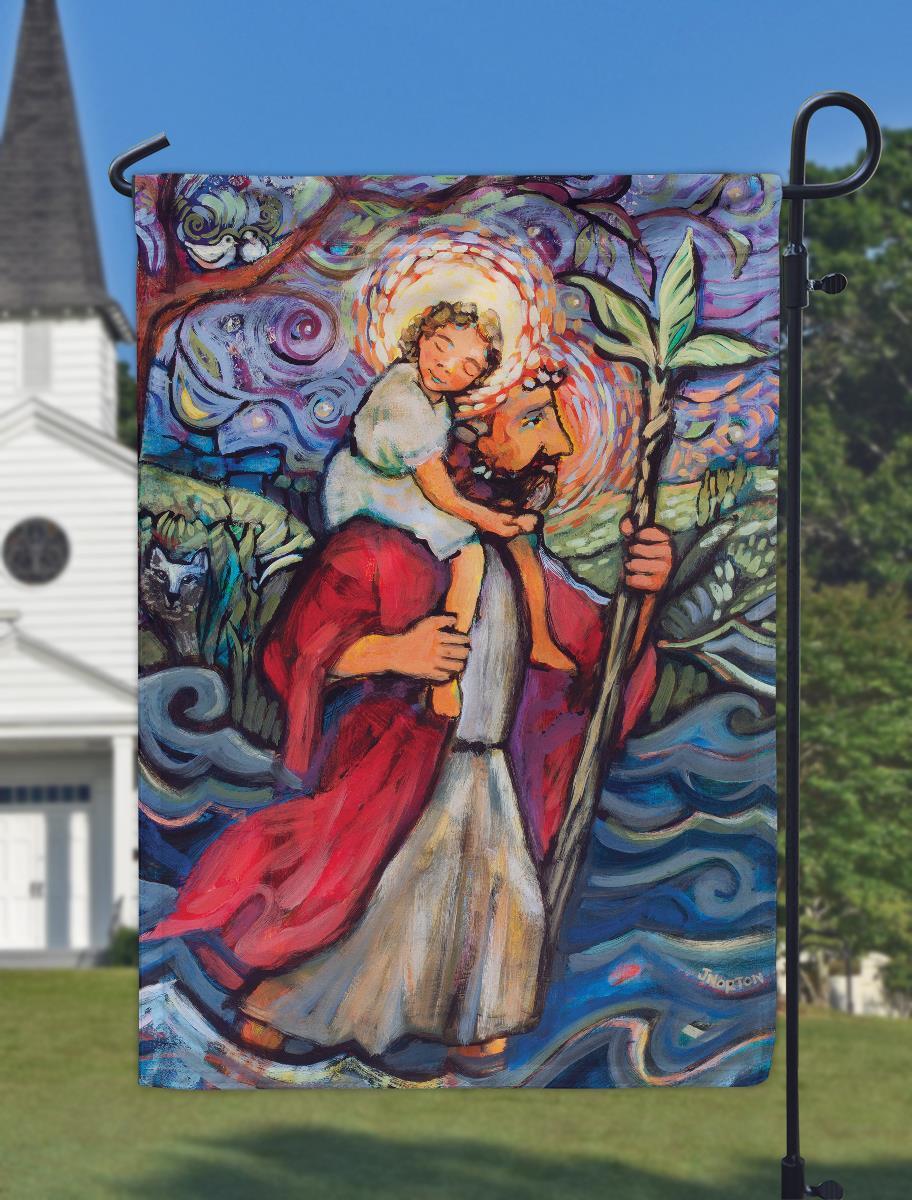 Flag St Christopher Polyester 13x18 by Dicksons, product view 2