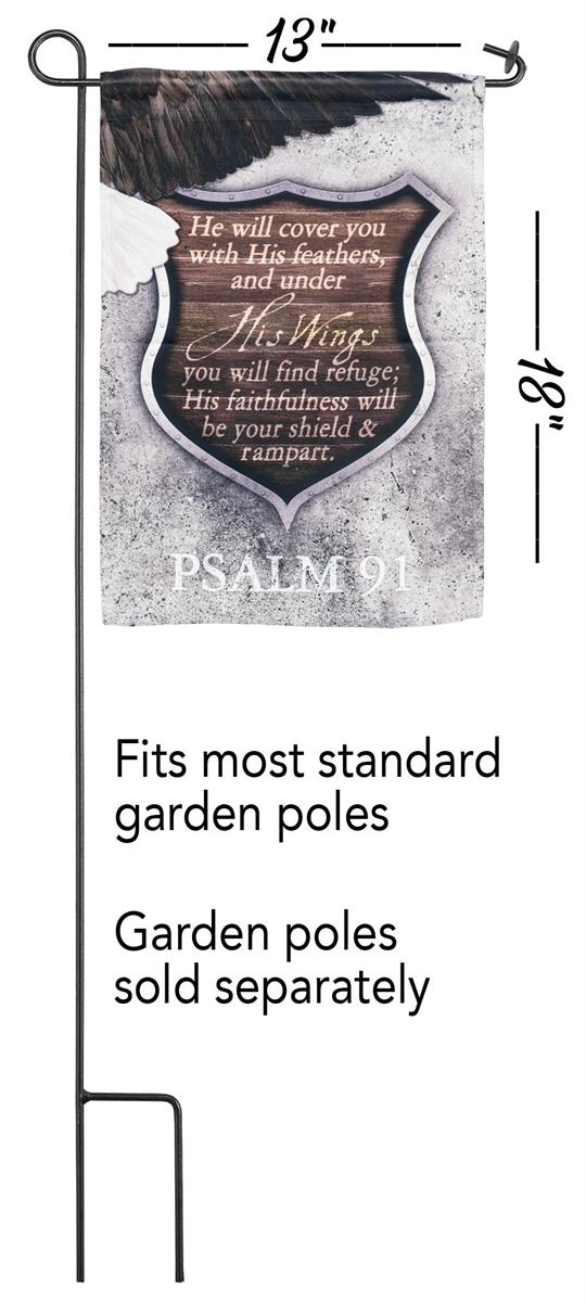 Flag Psalm 91 Eagle 13x18 by Dicksons, product view 2