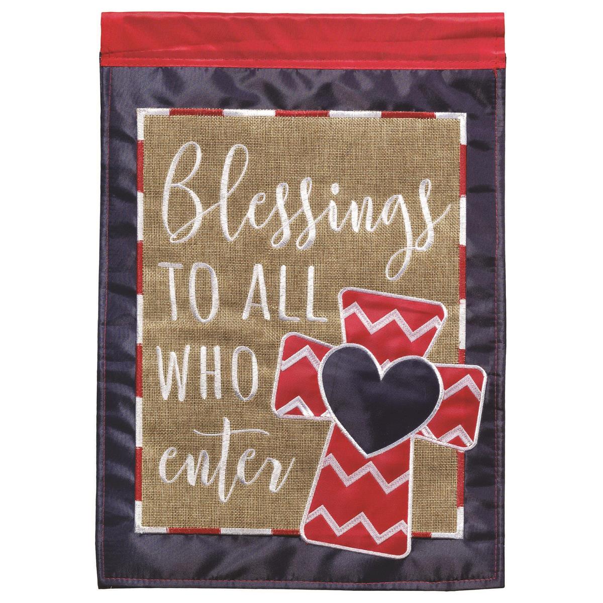 Flag Blessings To All Polyester 13x18 by Dicksons
