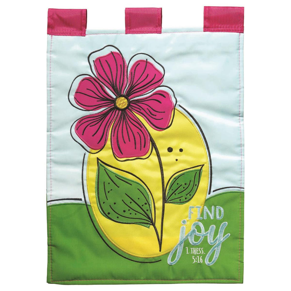 Flag Find Joy Polyester 13x18 by Dicksons
