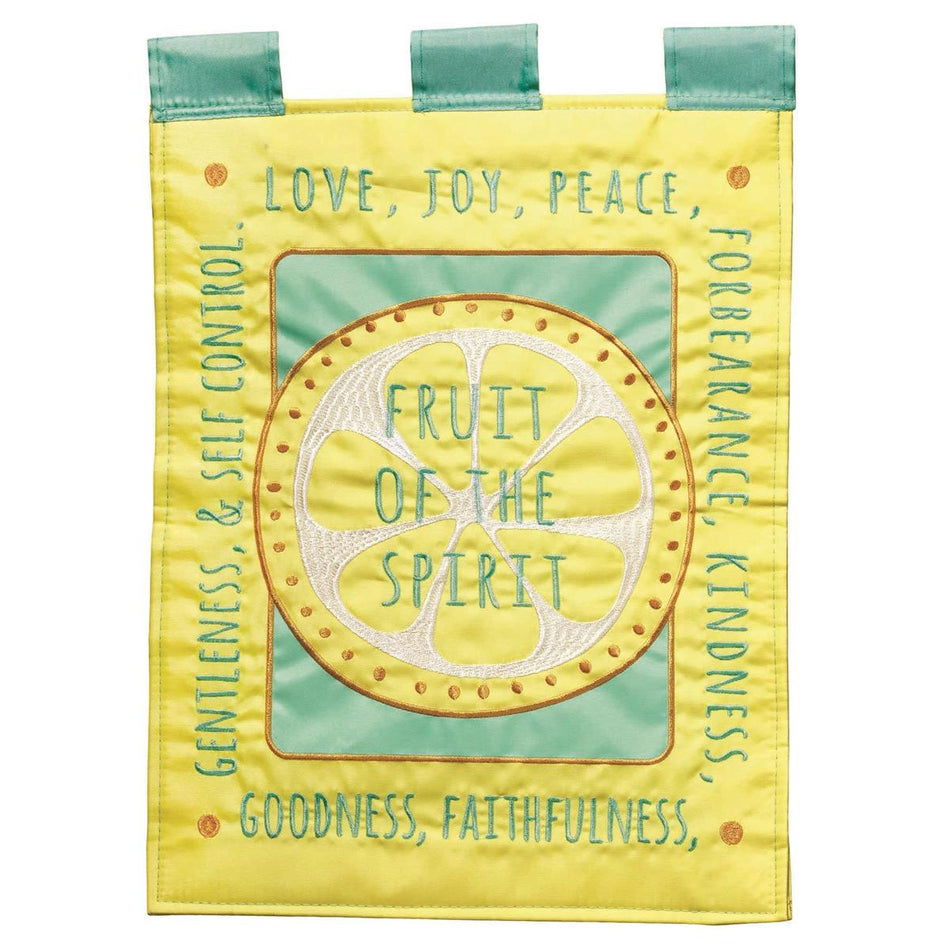Flag Fruit Of The Spirit Polyester 13x18 by Dicksons
